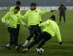 The players of FС ”Barcelona” (Spain)