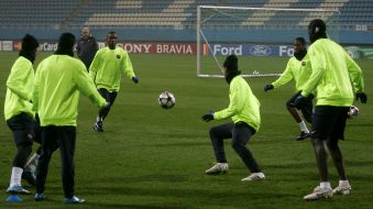 The players of FС ”Barcelona” (Spain)