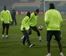 The players of FС ”Barcelona” (Spain)