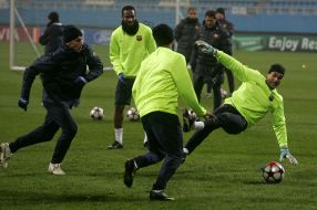 The players of FС ”Barcelona” (Spain)