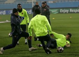 The players of FС ”Barcelona” (Spain)