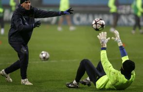 The players of FС ”Barcelona” (Spain)