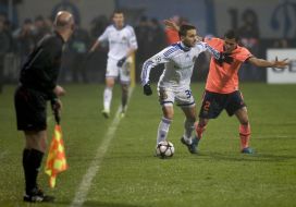 Milos Ninkovic and Daniel Alves