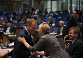 Yuliya Timoshenko and Donald Tusk
