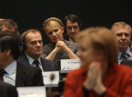 Yuliya Timoshenko and Angela Merkel