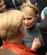 Yuliya Timoshenko and Angela Merkel
