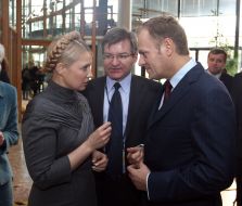 Yuliya Timoshenko, Grigoriy Nemyrya and Donald Tusk