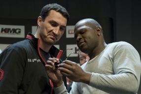 Vladimir Klichko and Kevin Johnson