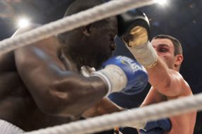 Vitaliy Klichko and Kevin Johnson