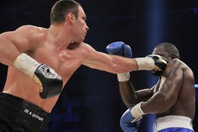 Vitaliy Klichko and Kevin Johnson