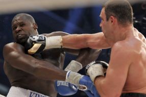 Vitaliy Klichko and Kevin Johnson