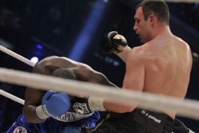 Vitaliy Klichko and Kevin Johnson