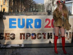 The ”FEMEN” woman’s movement activist