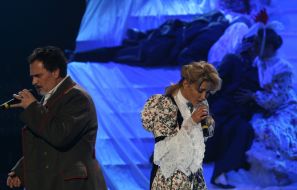 Eva Bushmina and Valeriy Meladze