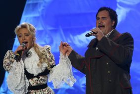 Eva Bushmina and Valeriy Meladze