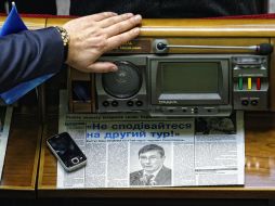 Workplace of the deputy Vasiliy Gorbal