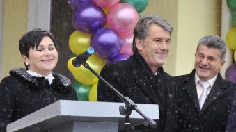 Viktor Yushchenko on opening of nursery school