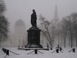 The winter in Odessa