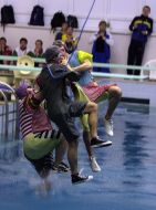 Артисти шоу стрибунів у воду