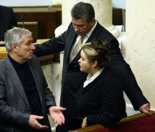 Petr Yushchenko, Roman Tkach and Liliya Grigorovich