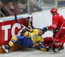 Hockey. Ukraine combined team vs. Poland combined team