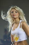 Участница конкурса красоты