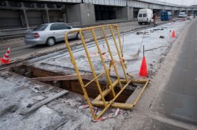 Passing part of weir of Dnieper Hydroelectric Station