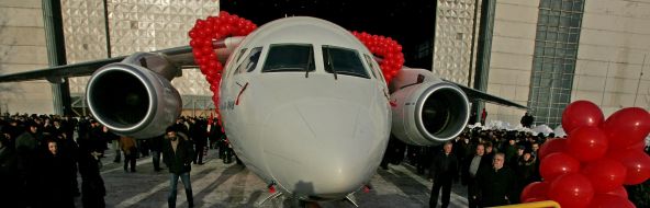 First serial airplane An-148-100