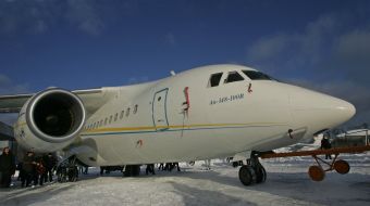 First serial airplane An-148-100