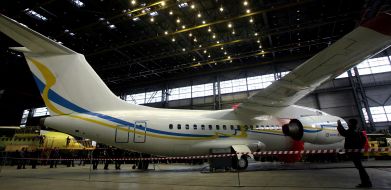 First serial airplane An-148-100