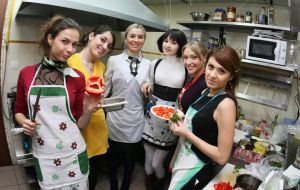 Participants of culinary selection competition