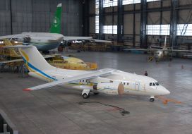 First serial airplane An-148-100B