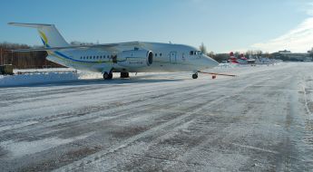 First serial airplane An-148-100B