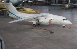 First serial airplane An-148-100B