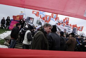 Participants of picket