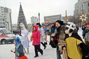 Participants of the Nativity play