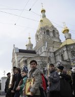 Participants of religious procession