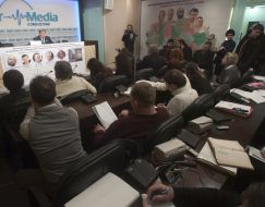 Vasiliy Gritsak at the press-conference