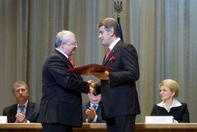 Viktor Yuschenko and Viktor Andruschenko