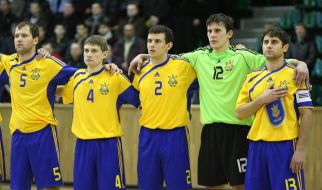 Игроки сборной Украины по футзалу