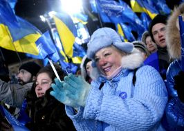 Party of regions supporter