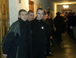 A prisoner on an election district