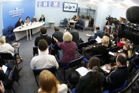 Press-conference at UNIAN of the European network of organizations ”ENEMO” representatives