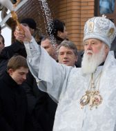 Viktor Yushchenko, Oles Dovgy and Filaret
