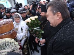 Viktor Yanukovich and Mikhail Zhar