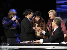 Viktor Yushchenko, Irina Vannikova and Vera Ulyanchenko