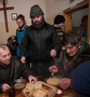 Beggars dinner at the Charity dining