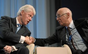 Klaus Schwab and William J. Clinton