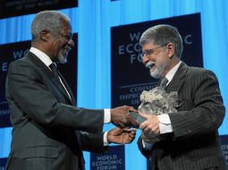 Kofi Annan and Celso Amorim