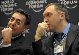 Oleg Deripaska and Samir Brikho